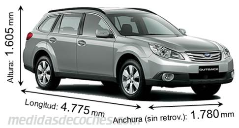 Medidas Subaru Outback 2010