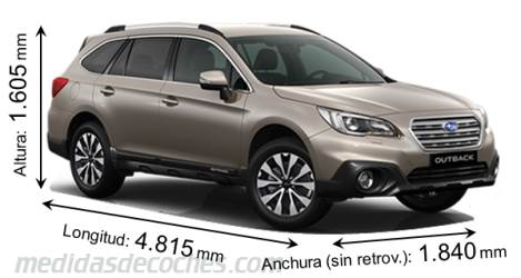 Medidas Subaru Outback 2015