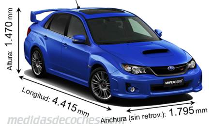 Medidas Subaru WRX STI 2008
