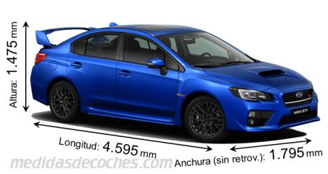Medidas Subaru WRX STI 2014