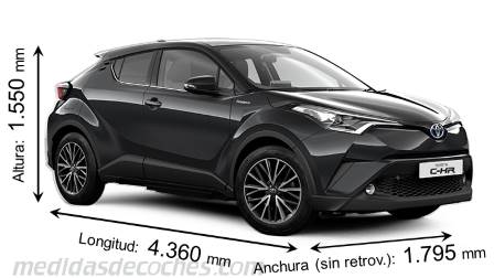 Tamaño del Toyota C-HR 2017