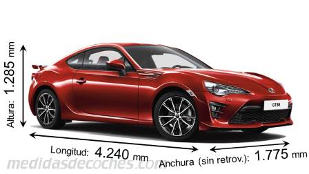 Medidas Toyota GT86 2016