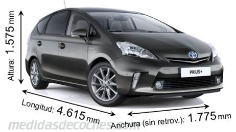 Medidas Toyota Prius+ 2012