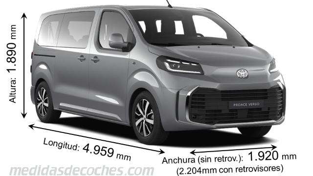 Toyota Proace Verso Media tamaño