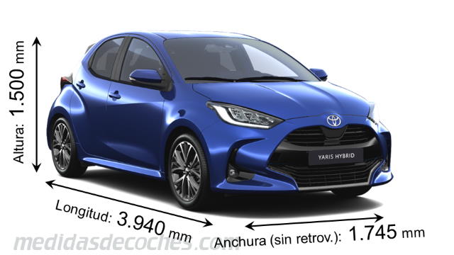 Toyota Yaris dimensiones