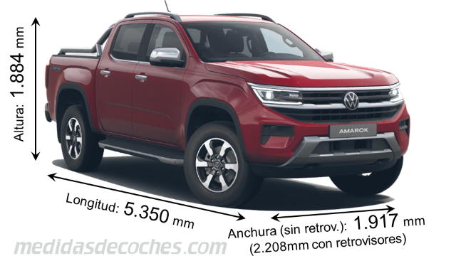 Volkswagen Amarok tamaño