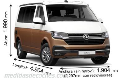 Medidas Volkswagen California 2020