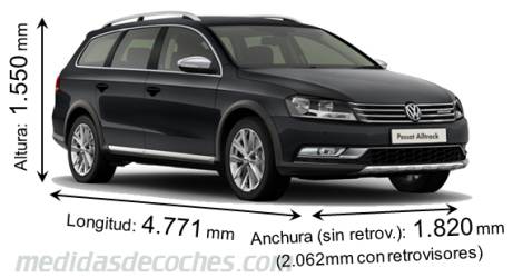 Medidas Volkswagen Passat Alltrack 2012