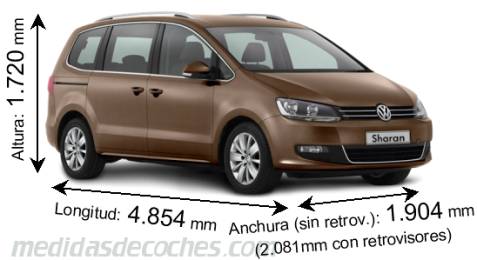 Medidas Volkswagen Sharan 2010