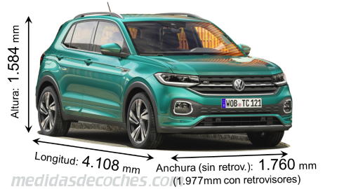 Medidas Volkswagen T-Cross 2019