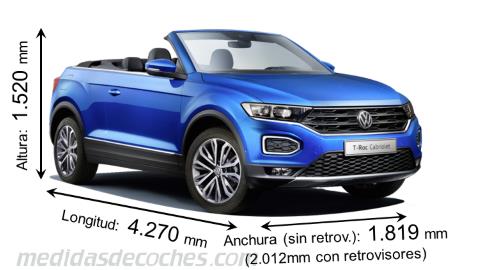 Medidas Volkswagen T-Roc Cabriolet 2020