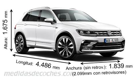 Medidas Volkswagen Tiguan 2016