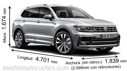 Medidas Volkswagen Tiguan Allspace 2018