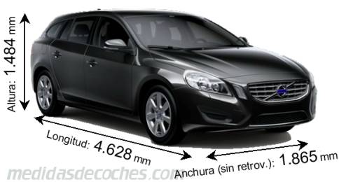 Medidas Volvo V60 2010