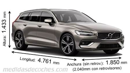 Volvo V60 tamaño