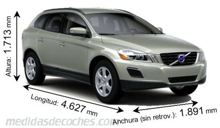 Medidas Volvo XC60 2008